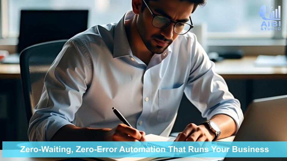 Zero-Waiting, Zero-Error Automation That Runs Your Business